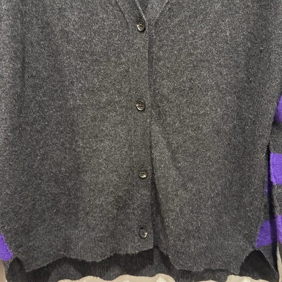 AQUA 100% cashmere cardigan size L - Picture 3 of 4